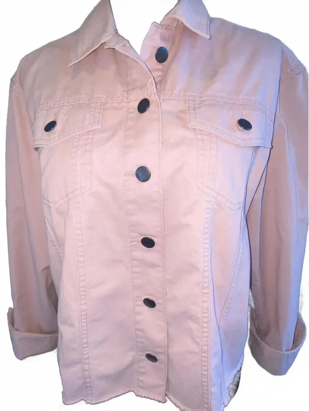 Caslon Pink Denim Jacket - Picture 5 of 6